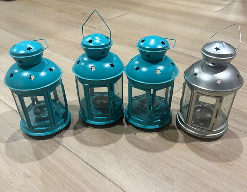 Set metal glass stars - 4, &