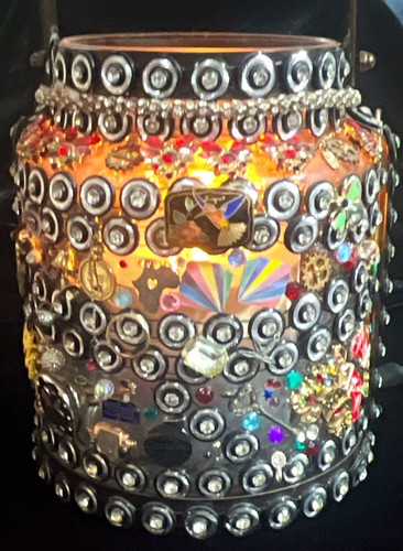 Steampunk hanging glass - hanging, &