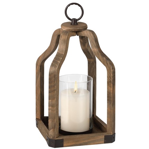 Rustic wood lantern - rustic,