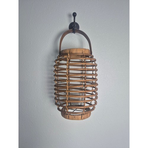 Lantern rattan large brown - lantern,